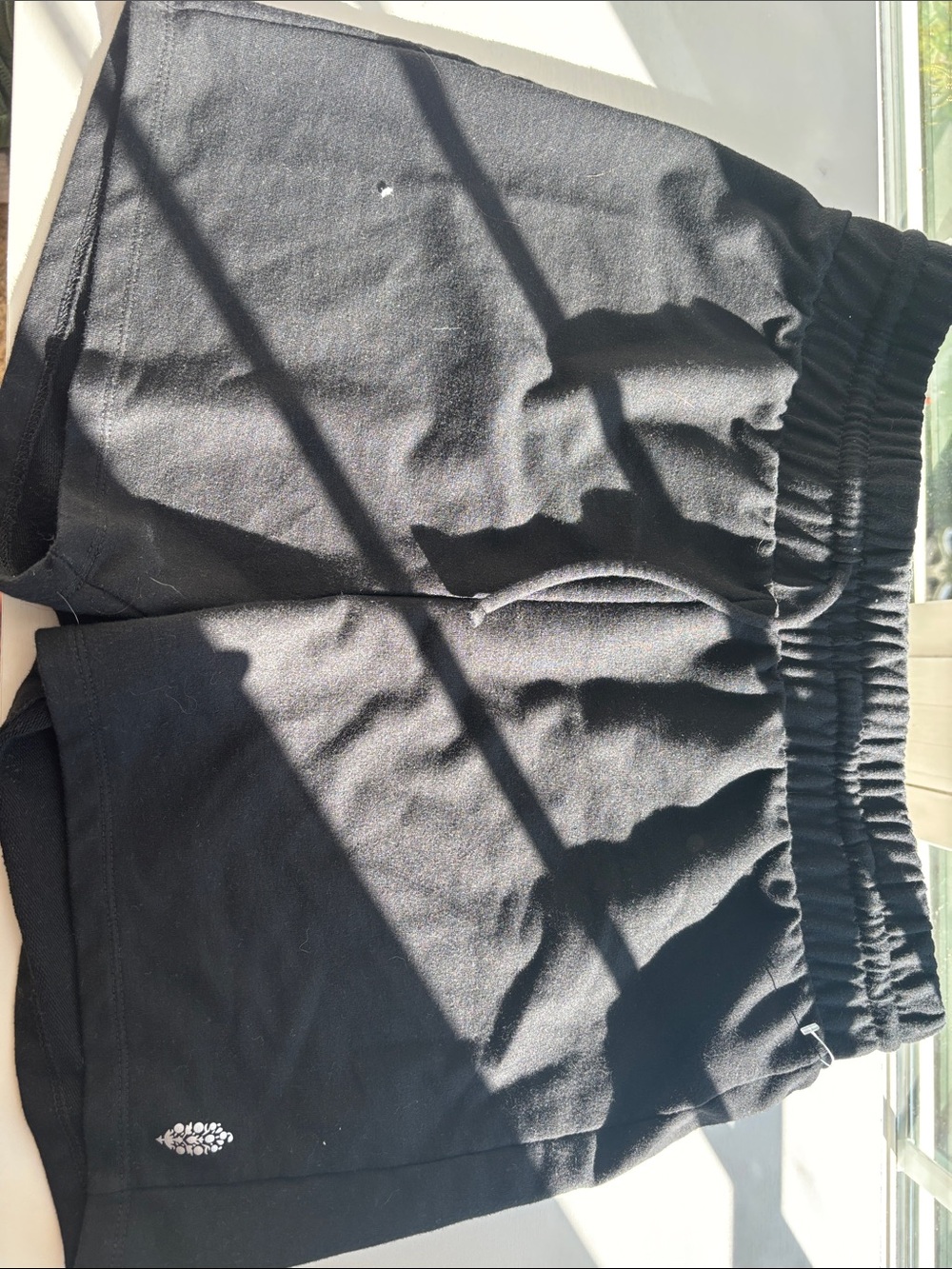 Black free people movement sweat shorts